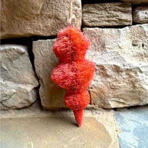 New🌟Anthropologie Terrain buri bottle brush Christmas Holiday Ornament Blush